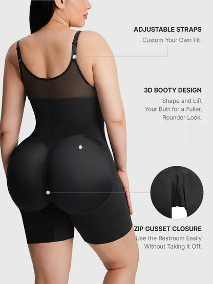 Feelingirl Full-Coverage Chest Faja Tummy Control Butt Lift Bodysuit