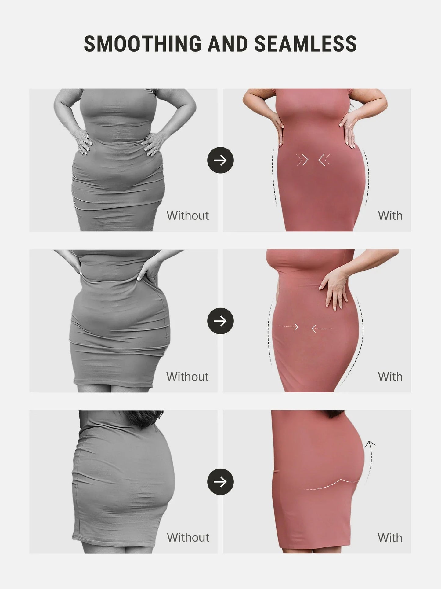 Feelingirl All-Day Smoothing Light Compression Seamless Shorts