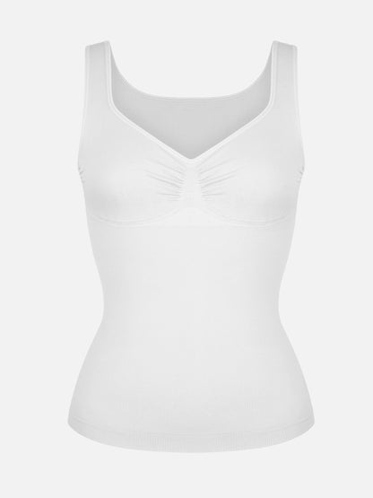 Seamless Everyday Tummy Control Wide Strap Tank Top