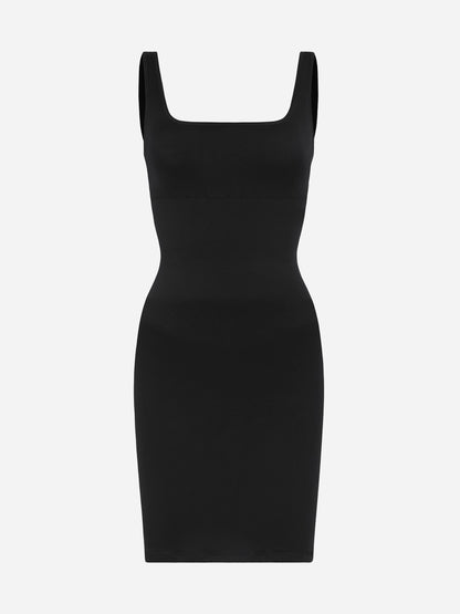 Tummy Control Square Neck Everyday Dress