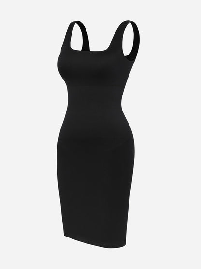 Tummy Control Square Neck Everyday Dress