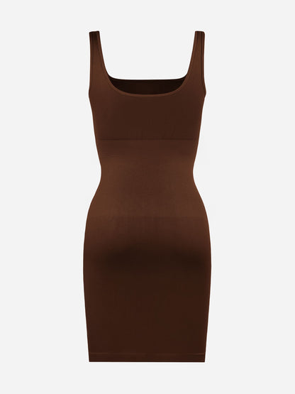 Tummy Control Square Neck Everyday Dress