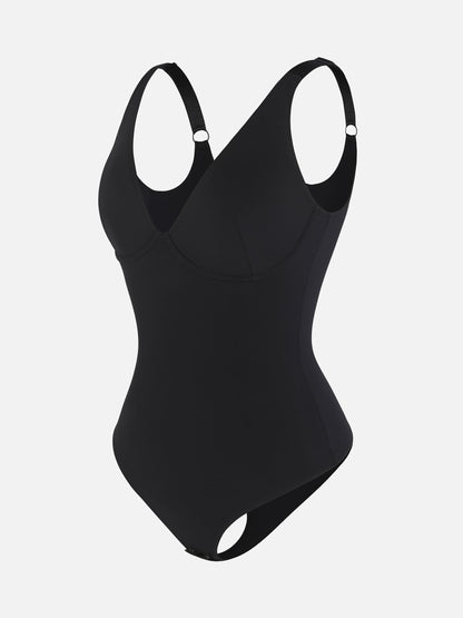 V-Neck Tummy Control Bodysuit