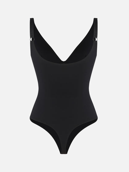V-Neck Tummy Control Sculpt Bodysuit