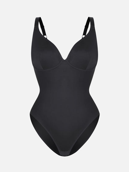 V-Neck Tummy Control Sculpt Bodysuit