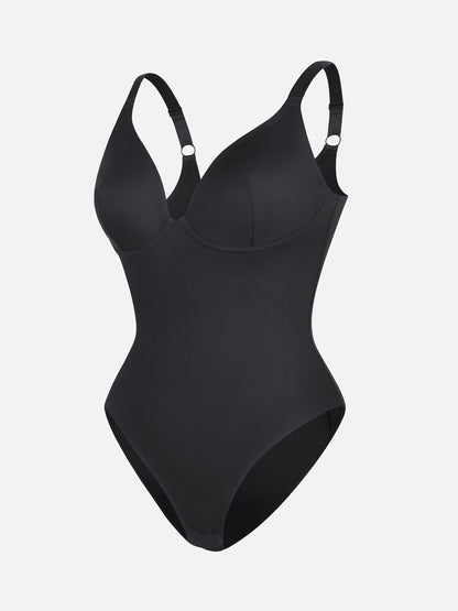 V-Neck Tummy Control Bodysuit