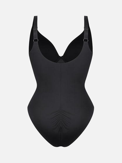 V-Neck Tummy Control Sculpt Bodysuit