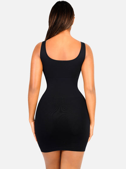 Tummy Control Square Neck Everyday Dress