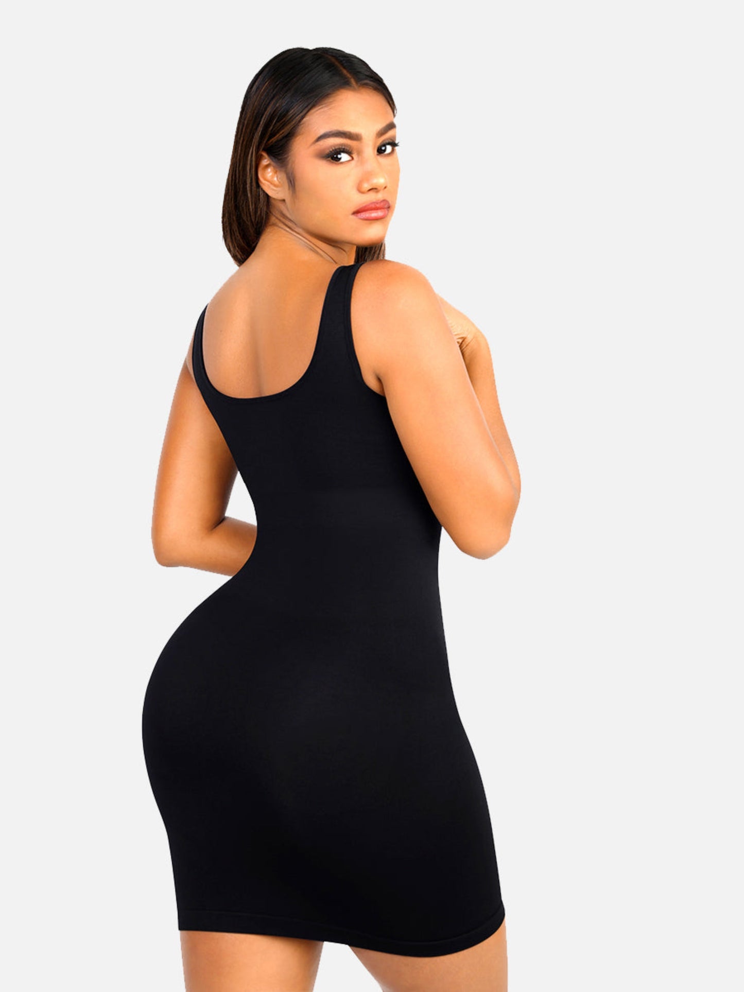 Tummy Control Square Neck Everyday Dress