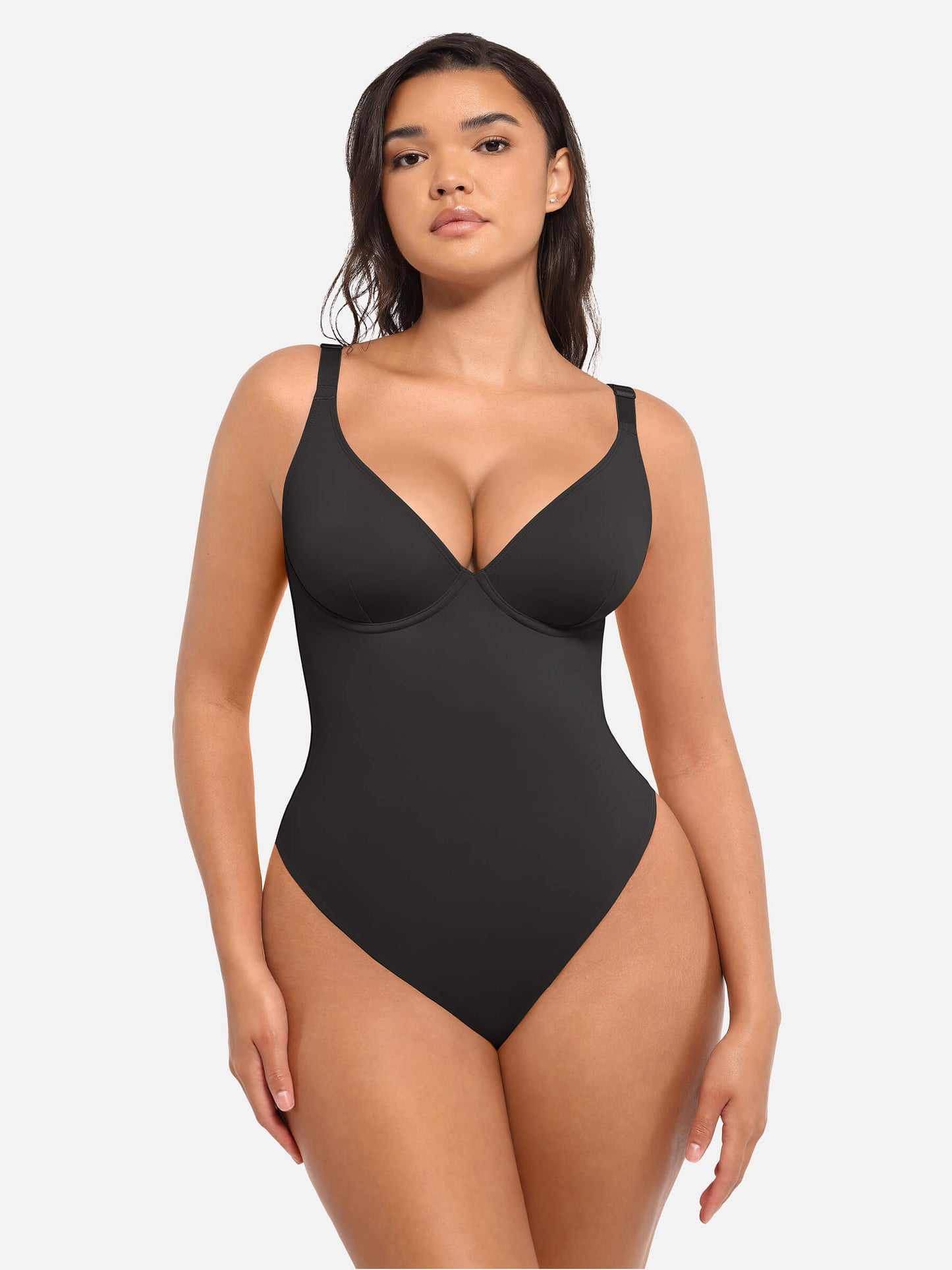 V-Neck Tummy Control Bodysuit
