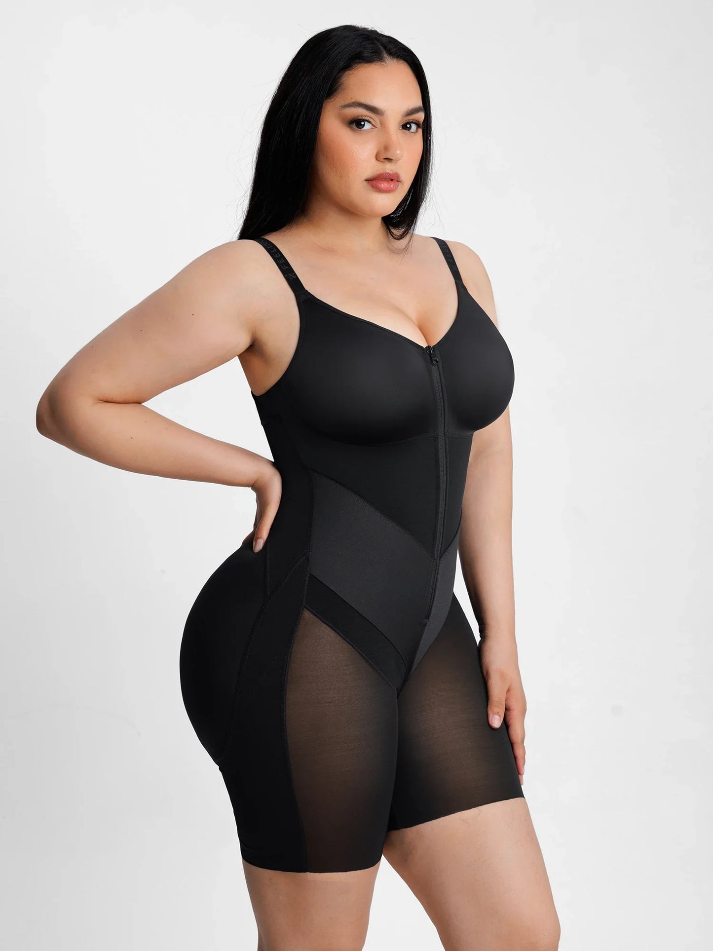 Feelingirl Full-Coverage Chest Faja Tummy Control Butt Lift Bodysuit