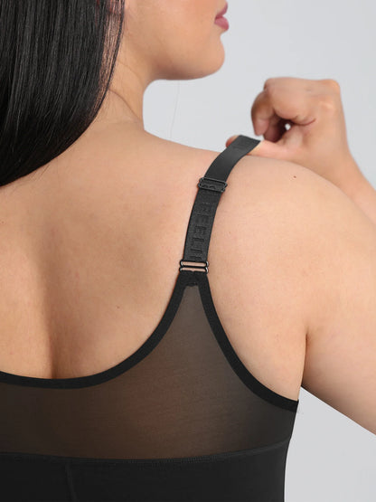 Feelingirl Full-Coverage Chest Faja Tummy Control Butt Lift Bodysuit