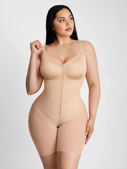 Feelingirl Full-Coverage Chest Faja Tummy Control Butt Lift Bodysuit