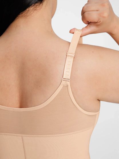 Feelingirl Full-Coverage Chest Faja Tummy Control Butt Lift Bodysuit
