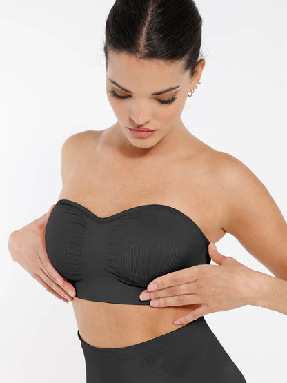 Feelingirl Seamless Anti-Slip Bandeau Bra