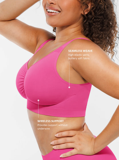 Feelingirl Seamless No Underwire Full Coverage Bra