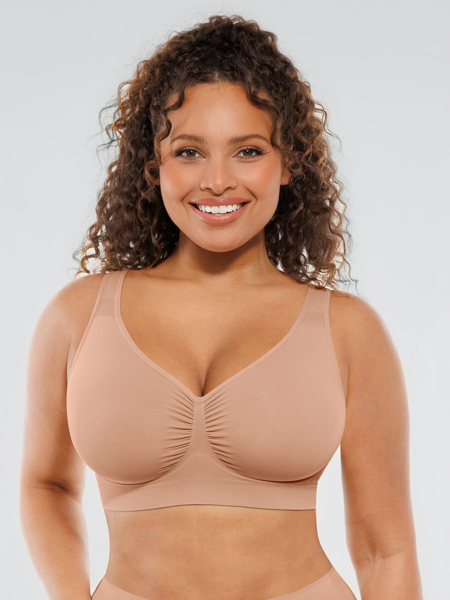 Feelingirl Seamless No Underwire Full Coverage Bra