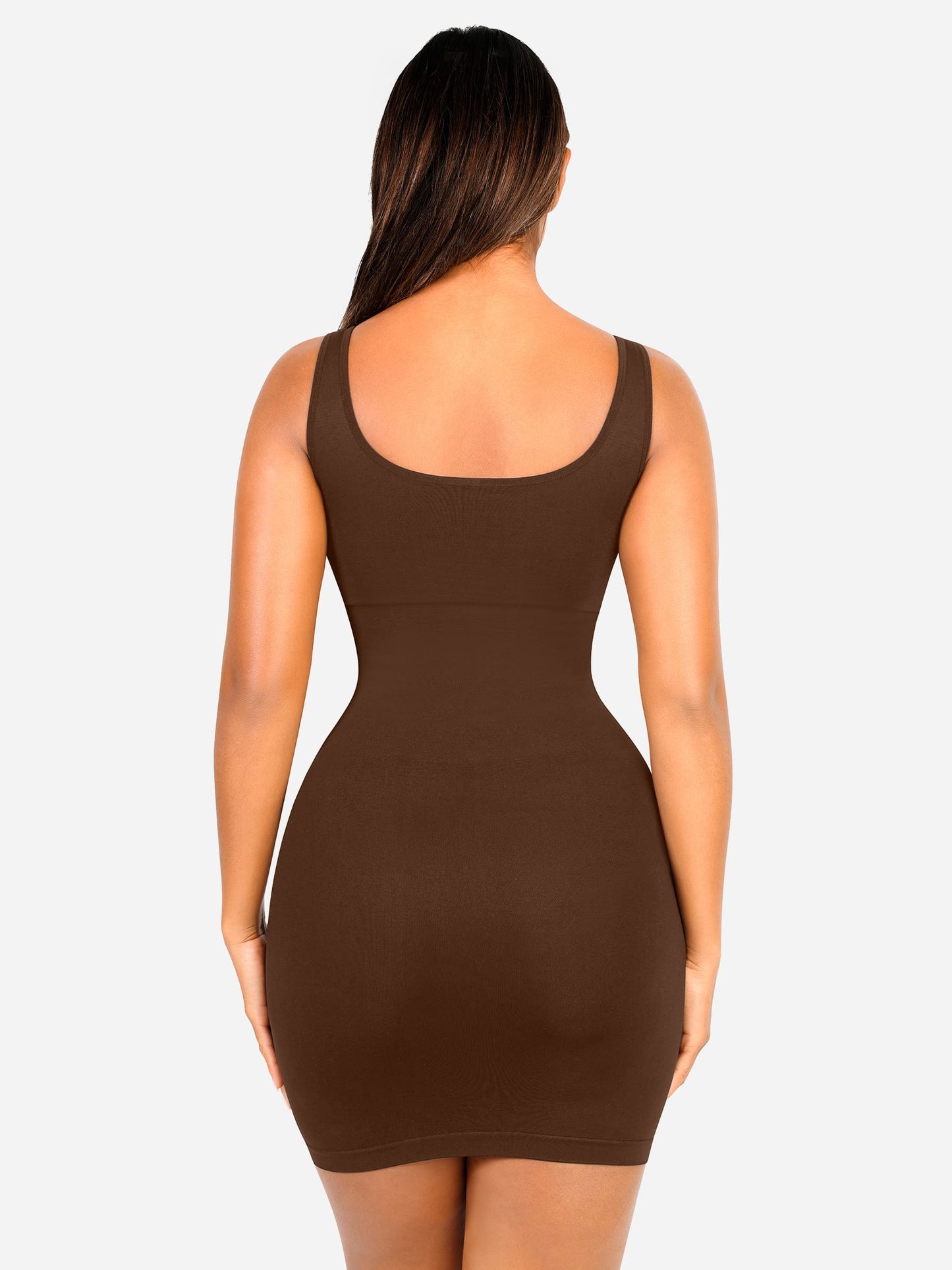 Tummy Control Square Neck Everyday Dress