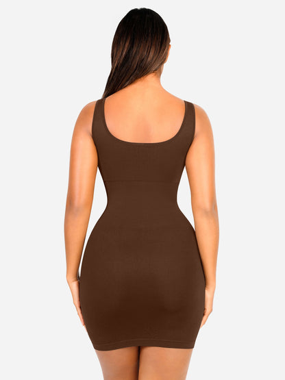 Tummy Control Square Neck Everyday Dress