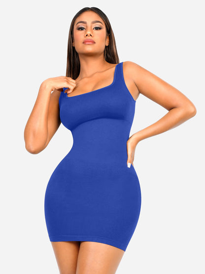 Tummy Control Square Neck Everyday Dress