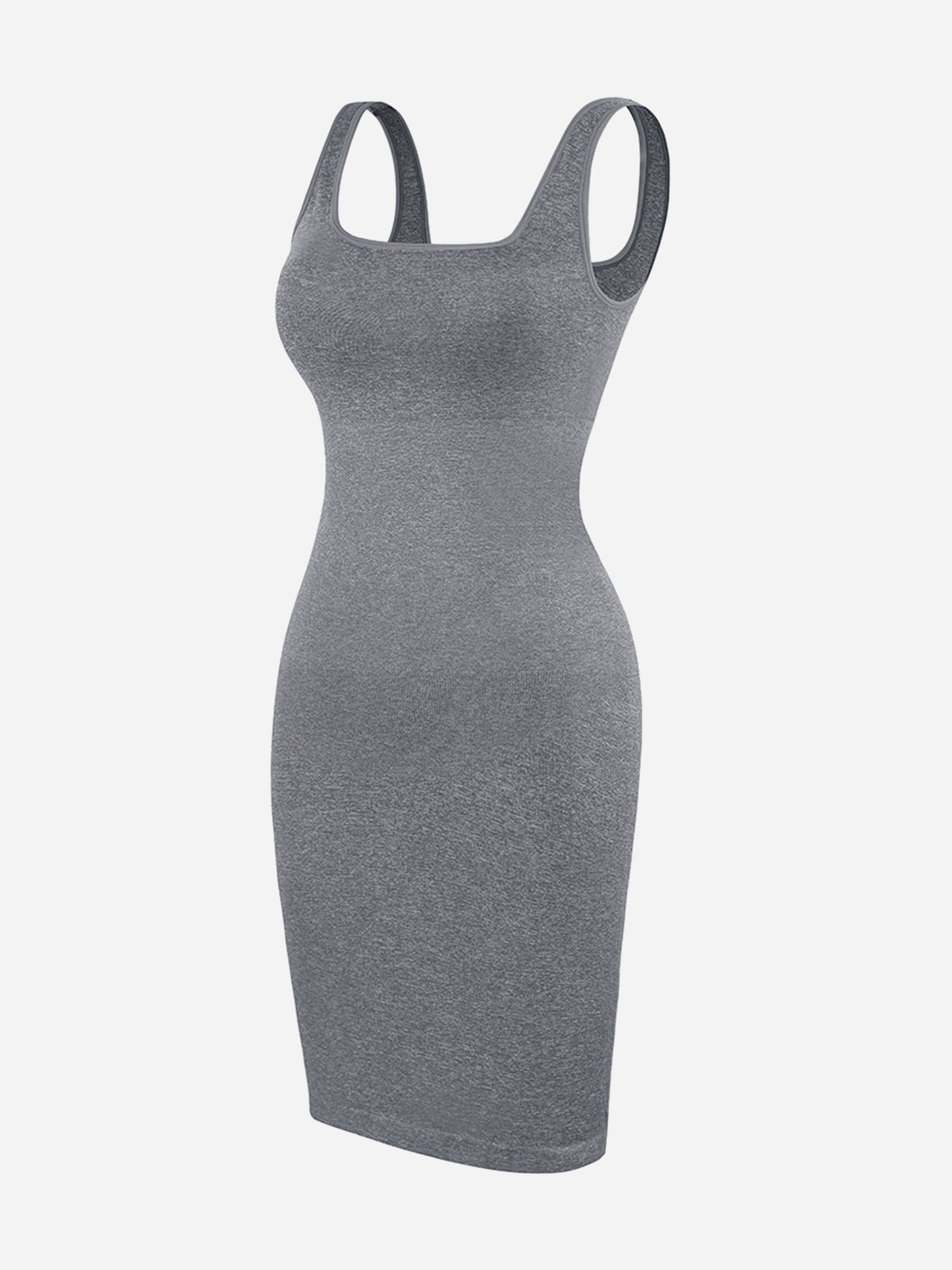 Tummy Control Square Neck Everyday Dress