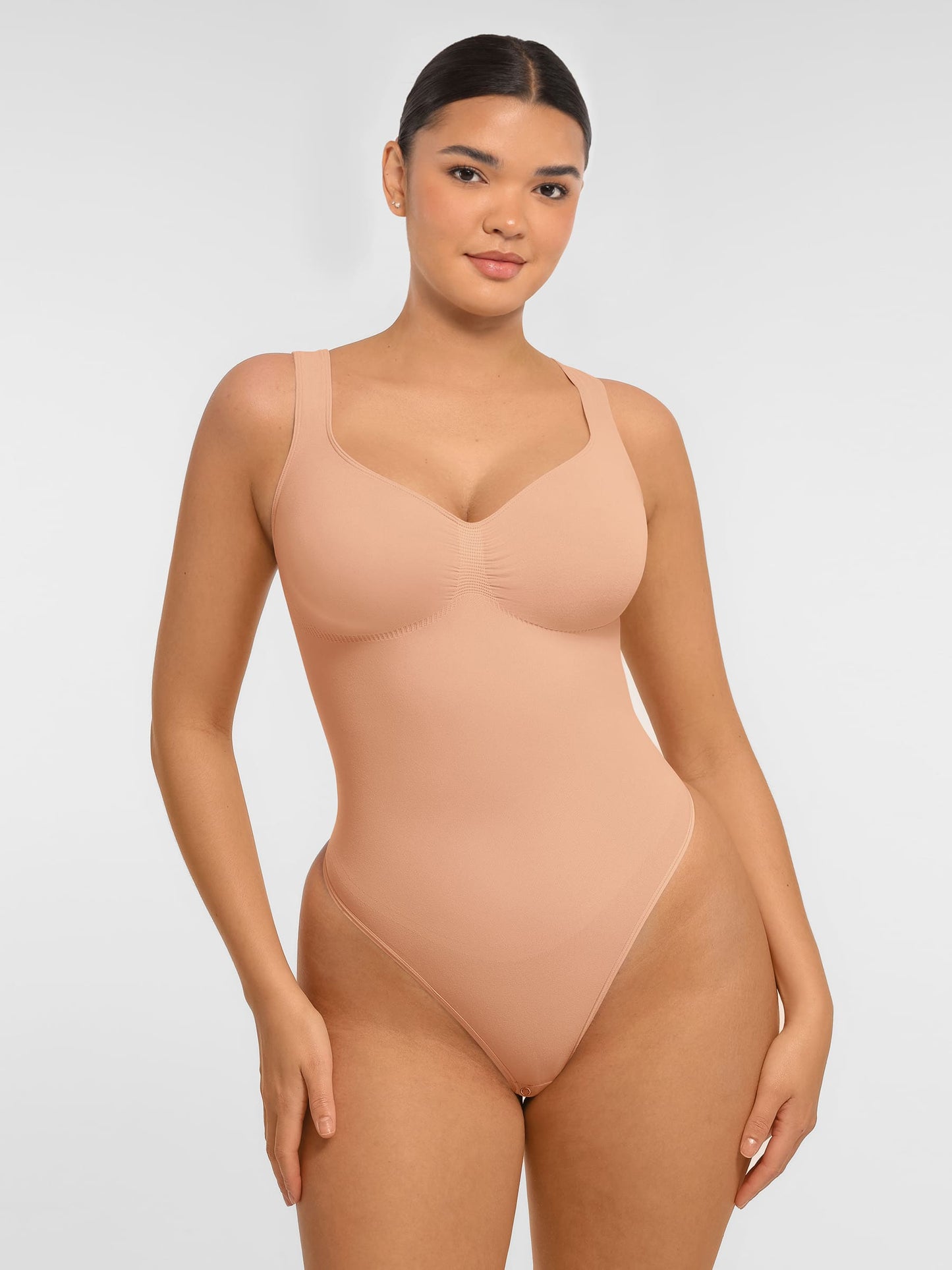 Tummy Control Seamless Wide Strap Bodysuit