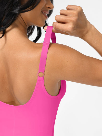 V-Neck Tummy Control Sculpt Bodysuit