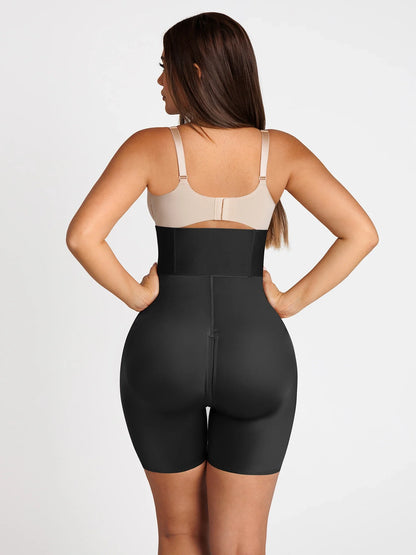 Feelingirl Wide Waistband Tummy Control Butt Lifting Shaping Shorts