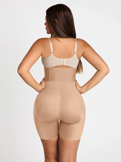 Feelingirl Wide Waistband Tummy Control Butt Lifting Shaping Shorts