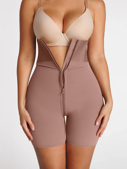 Feelingirl Wide Waistband Tummy Control Butt Lifting Shaping Shorts