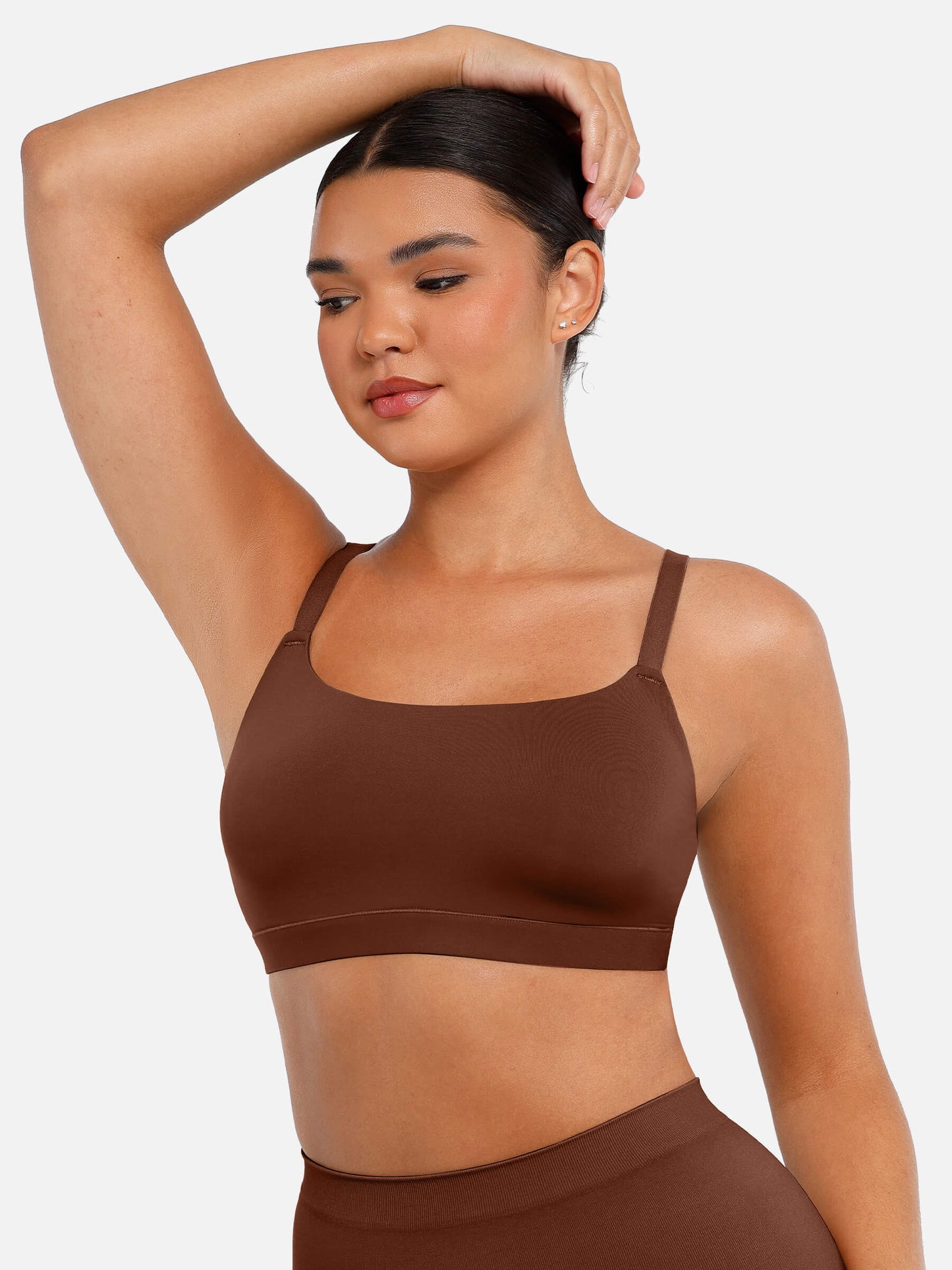 Feelingirl Everyday Wireless Invisible Square Neck Bra