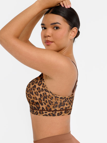 Feelingirl Everyday Wireless Invisible Square Neck Bra