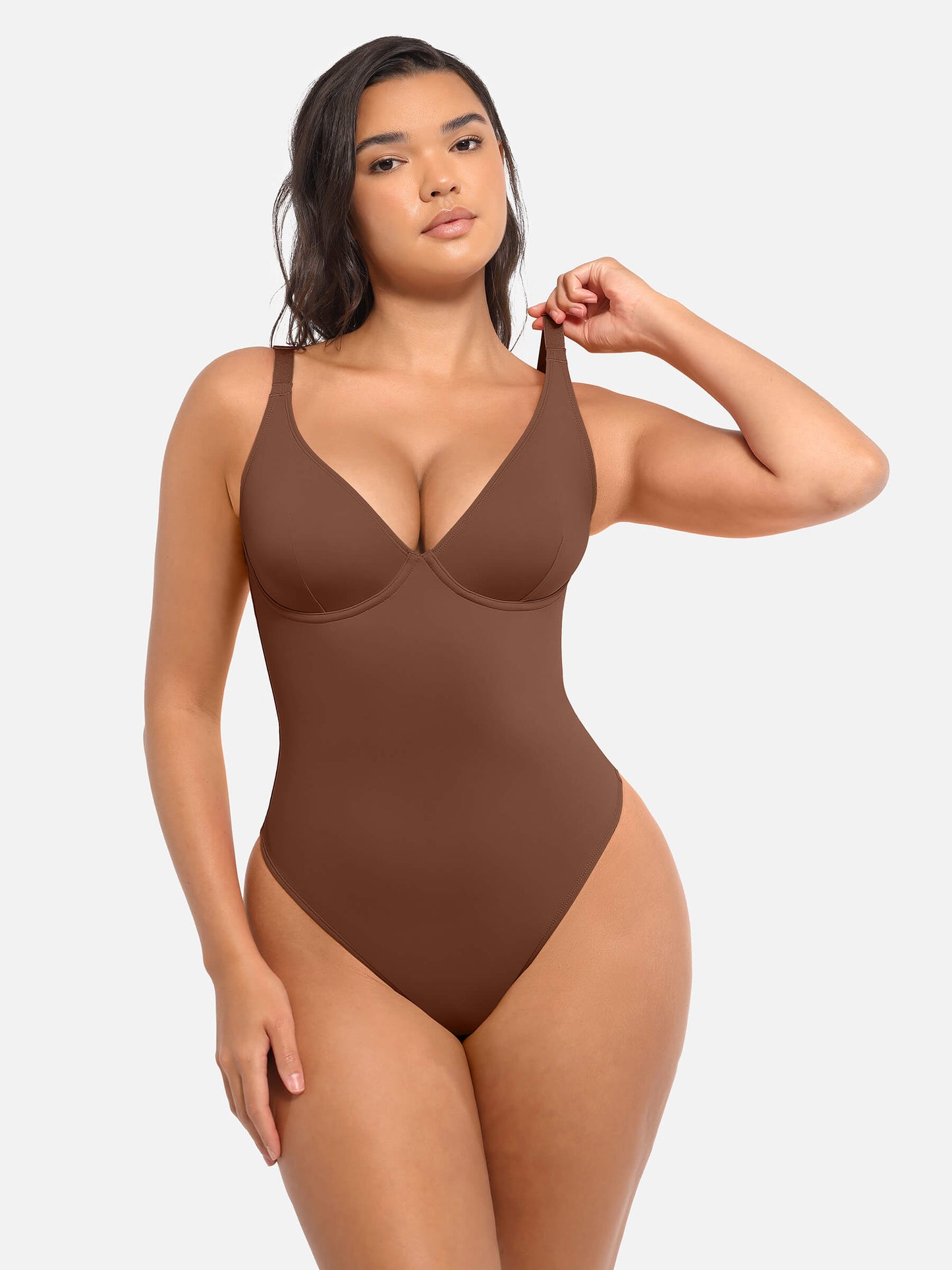 V-Neck Tummy Control Bodysuit
