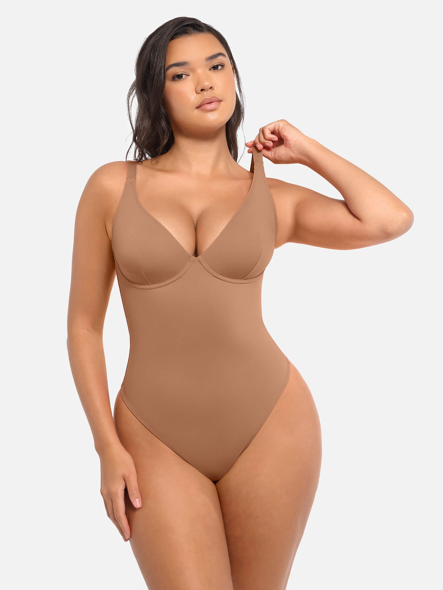 V-Neck Tummy Control Bodysuit