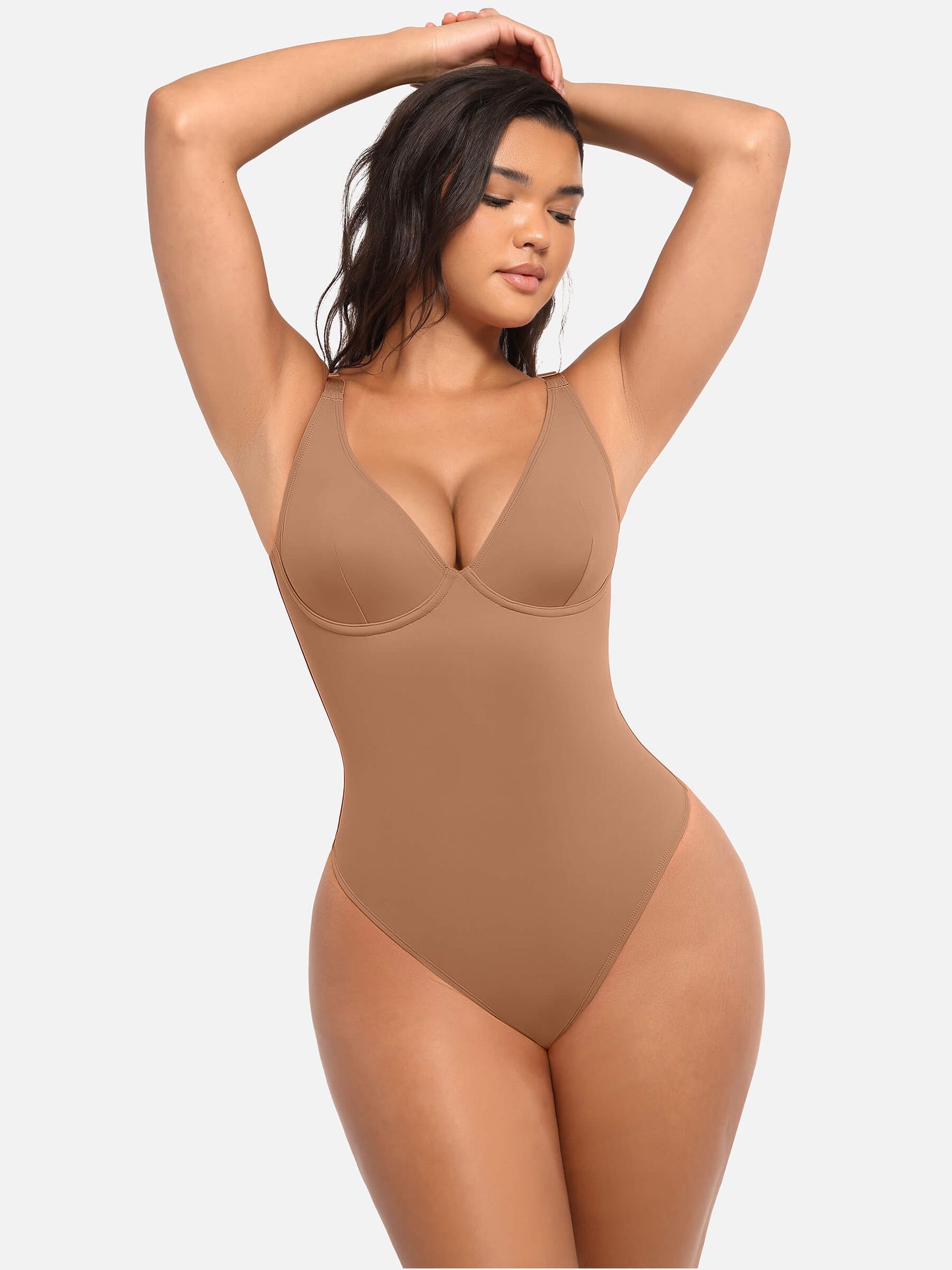 V-Neck Tummy Control Bodysuit
