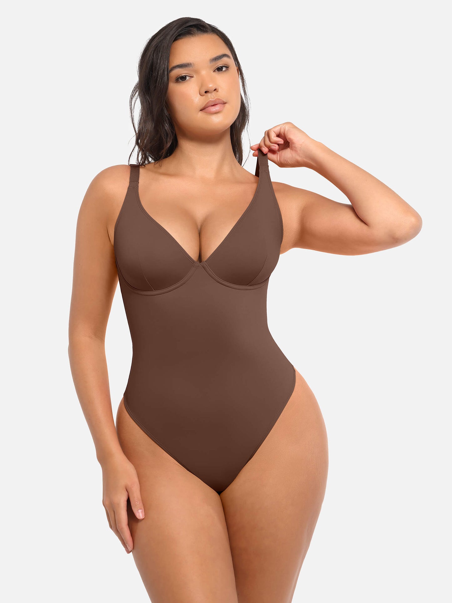 V-Neck Tummy Control Bodysuit