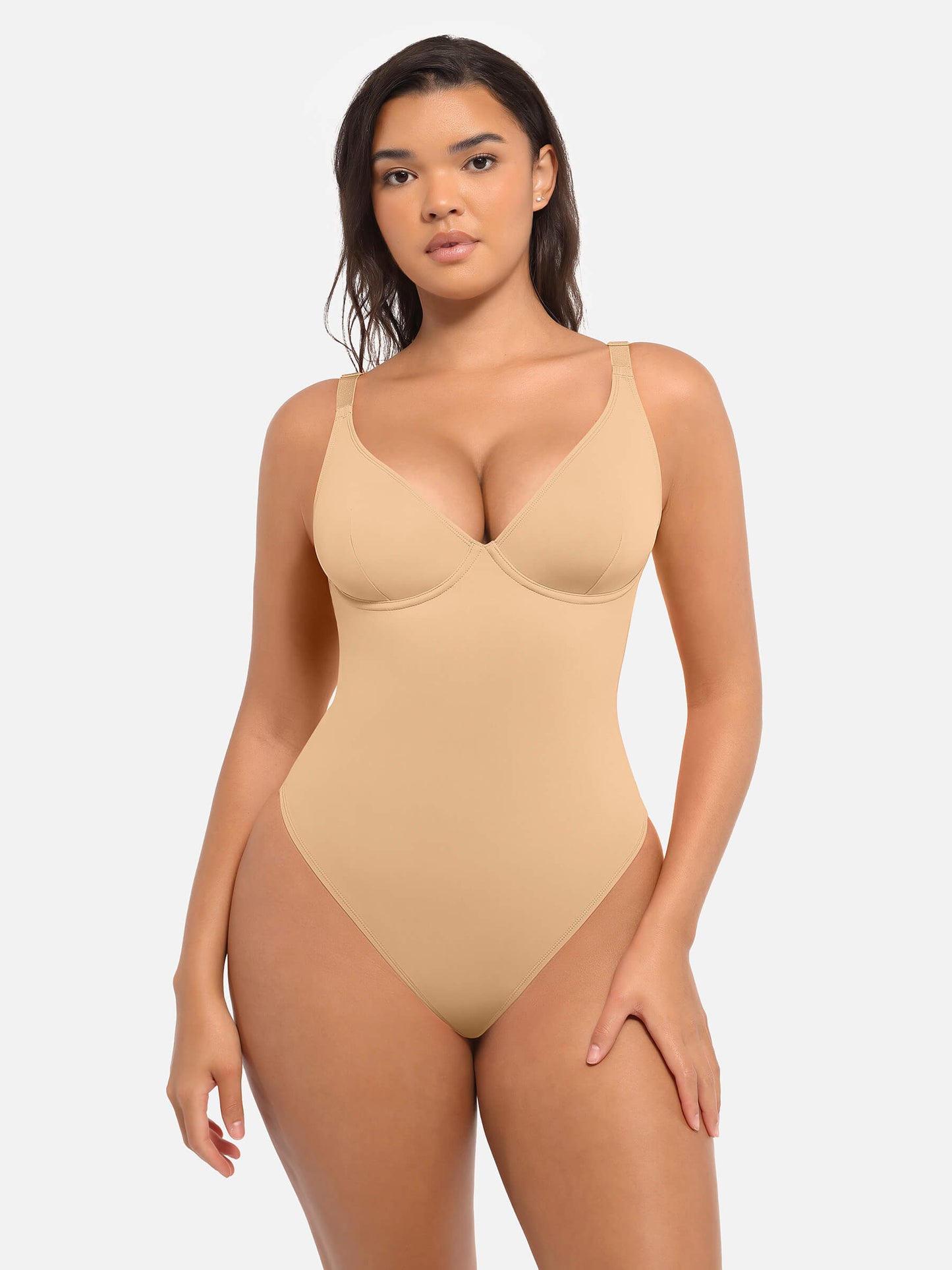 V-Neck Tummy Control Bodysuit