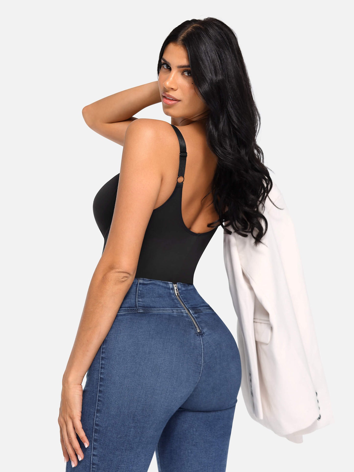 V-Neck Tummy Control Bodysuit