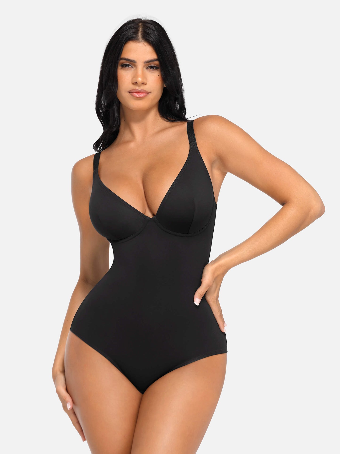 V-Neck Tummy Control Bodysuit