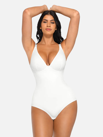 V-Neck Tummy Control Bodysuit