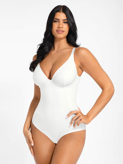 V-Neck Tummy Control Bodysuit