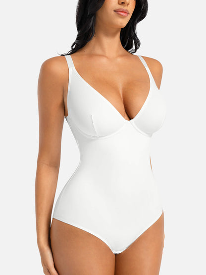 V-Neck Tummy Control Bodysuit