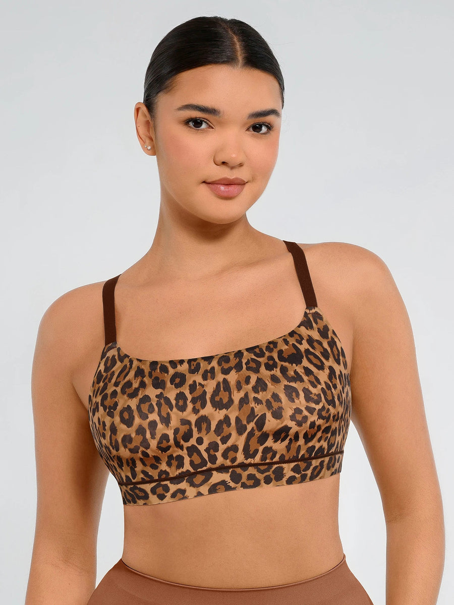 Feelingirl Everyday Wireless Invisible Square Neck Bra