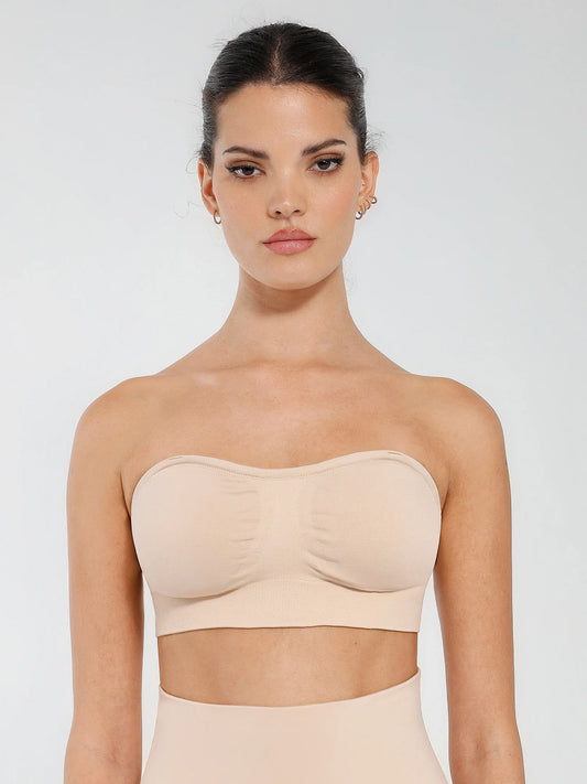 Feelingirl Seamless Anti-Slip Bandeau Bra