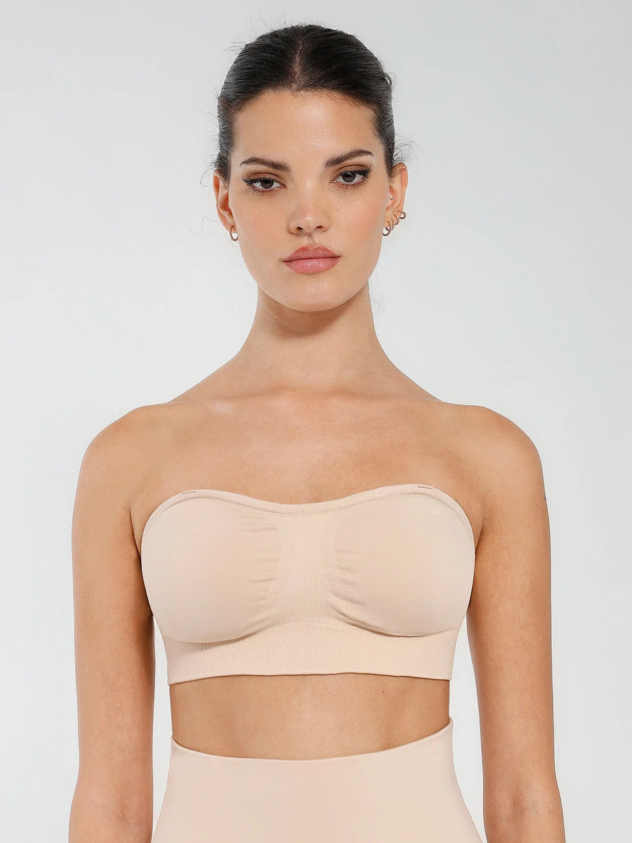 Feelingirl Seamless Anti-Slip Bandeau Bra