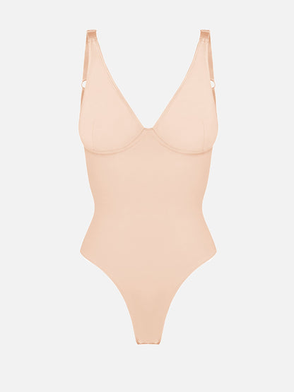 V-Neck Tummy Control Bodysuit