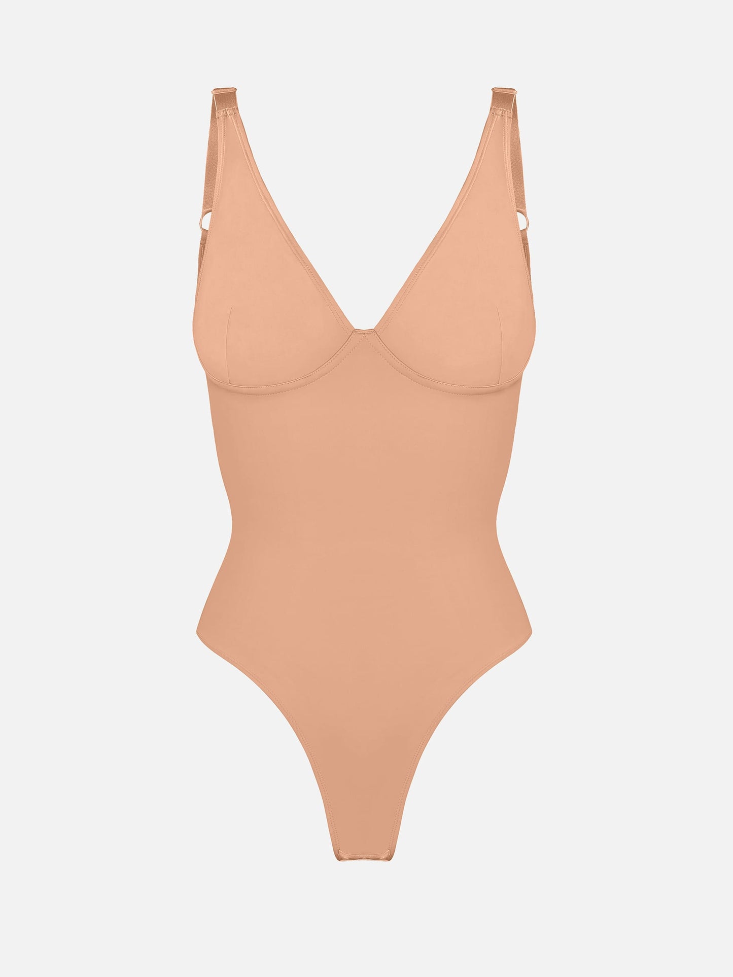 V-Neck Tummy Control Sculpt Bodysuit