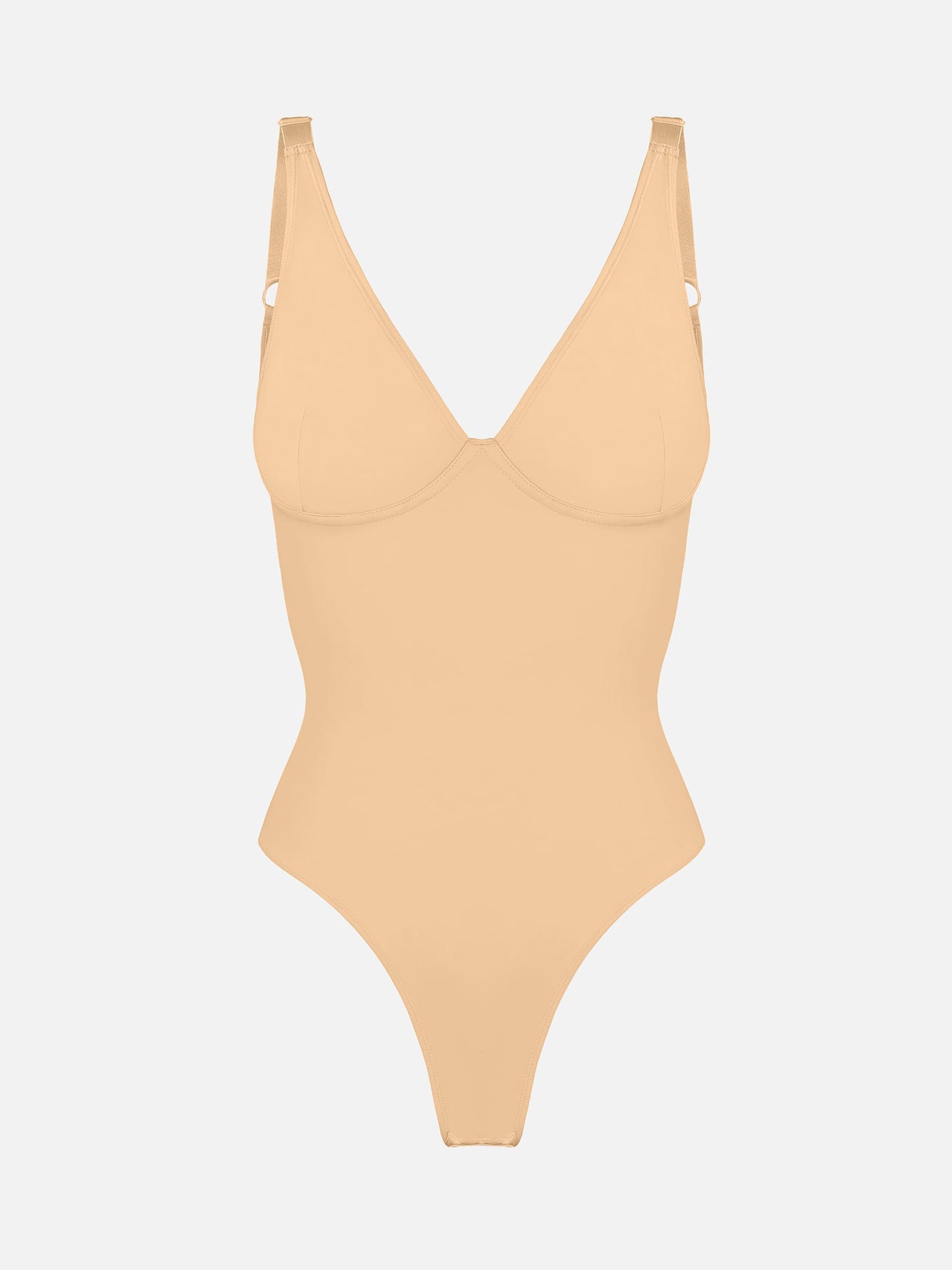 V-Neck Tummy Control Sculpt Bodysuit