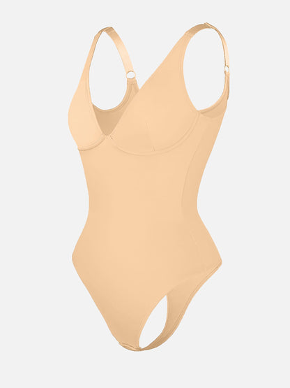 V-Neck Tummy Control Bodysuit